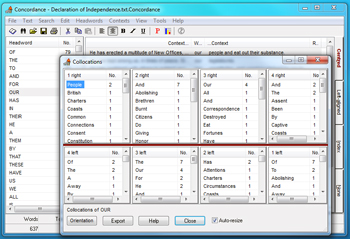 Collocations